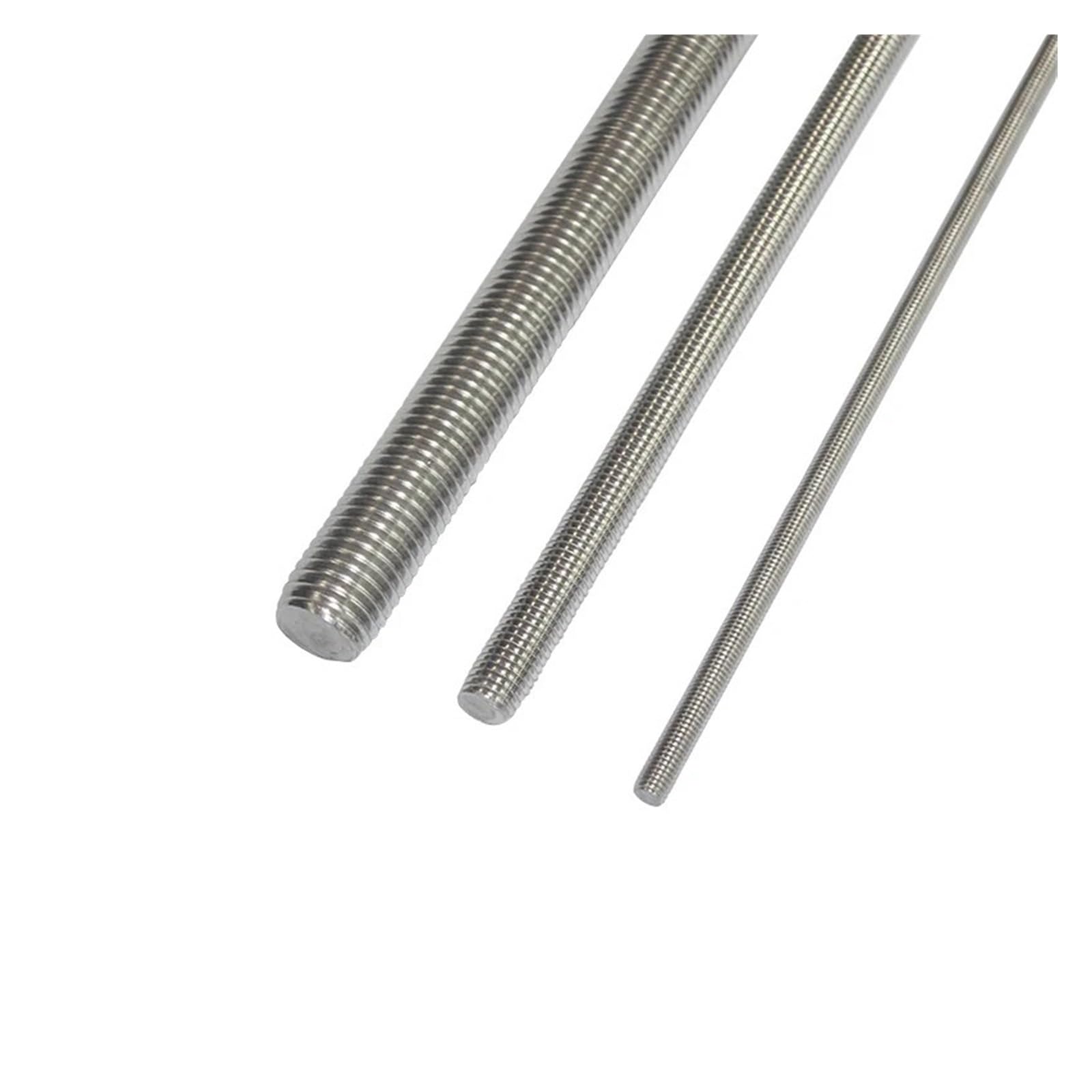Gewindestange aus Edelstahl, Stainless Steel Full Thread Headless Bolt Stud Multiple Sizes(10pcs,M6x500)