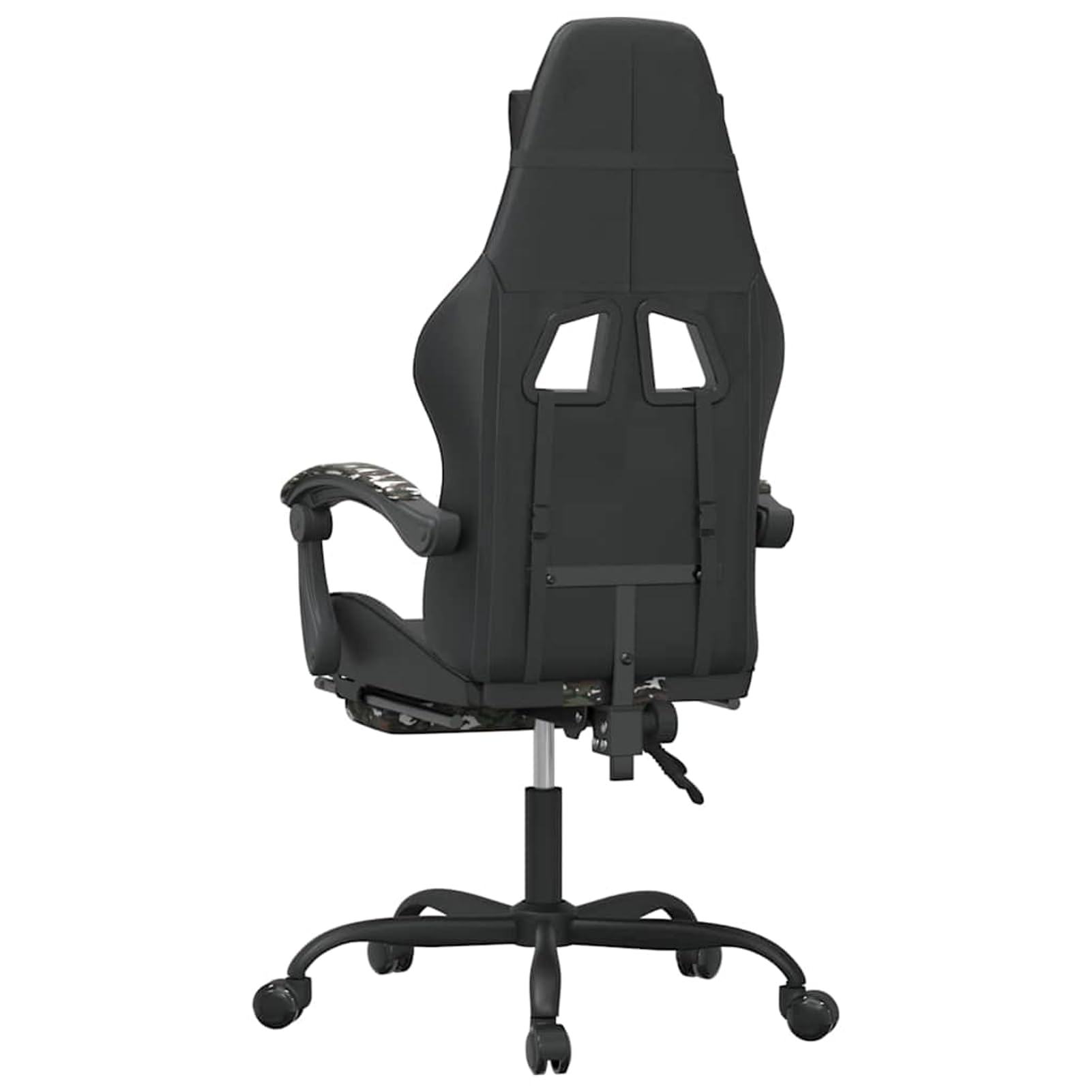 Gamingstuhl mit Fußstütze, Kunstleder, Camouflage, verstellbar
