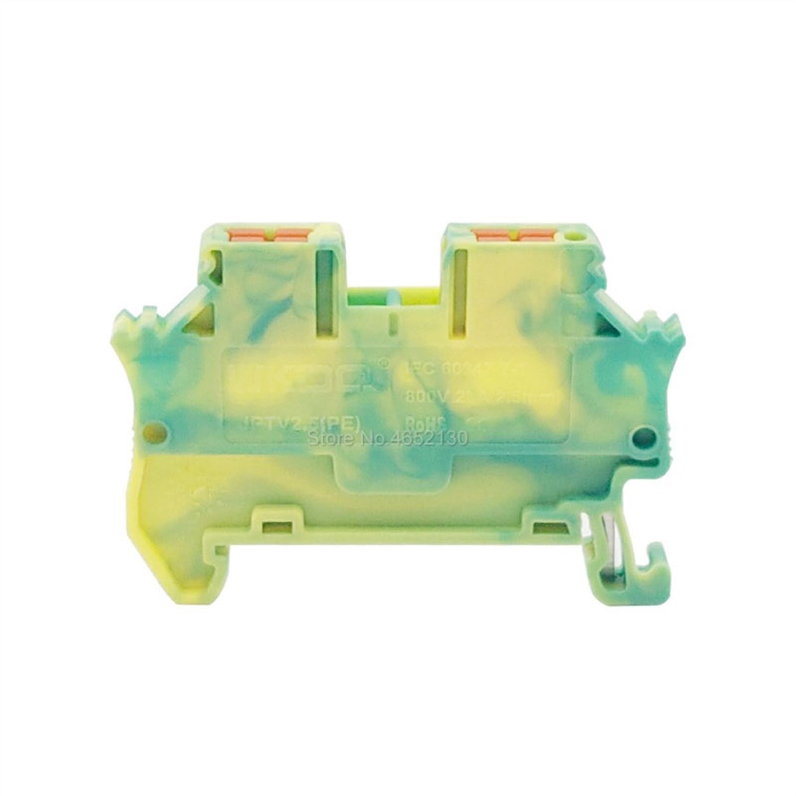5 pièces PTV2.5-PE conducteur latéral connexion enfichable bornier modulaire de terre connecteur de fil électrique DIN Rail JPTV 2.5