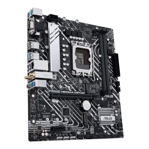 PRIME H610M-A WIFI D4, Scheda Madre Intel Micro ATX, DDR4 LGA 1700, PCIe 4.0, SATA 6Gbps, 2 slot M.2, WIFI 5, Ethernet 1Gb, DisplayPort, HDMI, USB 3.2 Gen 2 e Type-C, Aura Sync, Nera - Scheda madre - Immagine 3