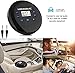Portable CD Player, MONODEAL Rechargeable Personal Compact Disc CD Player with Headphones, Anti-Skip Small Walkman Music CD Player for Cars Adults Kids Students (with Larger LCD Display)