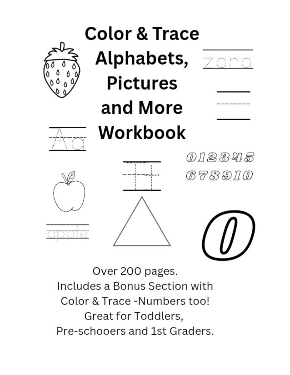 Color & Trace - Alphabets, Pictures and More Workbook (Color & Trace Workbooks)