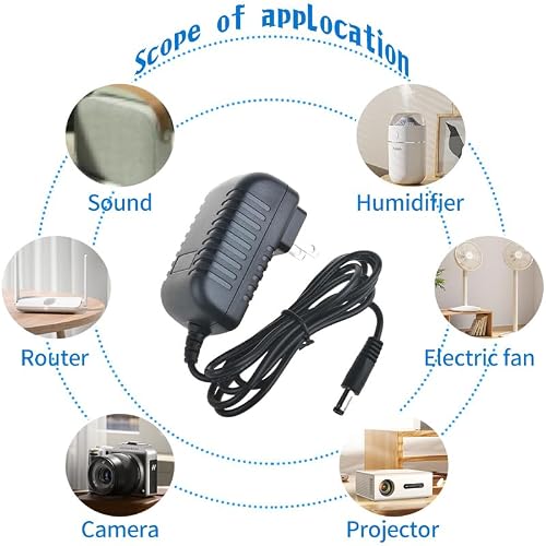 XWNV AC DC Adapter Compatible with Fluance RT81 RT80 High Fidelity Vinyl Turntable Record Player Power Supply Cord