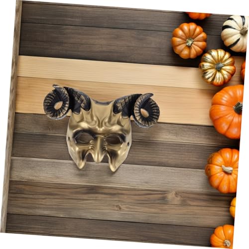 Masque de diable avec corne de bœuf réglable et confortable