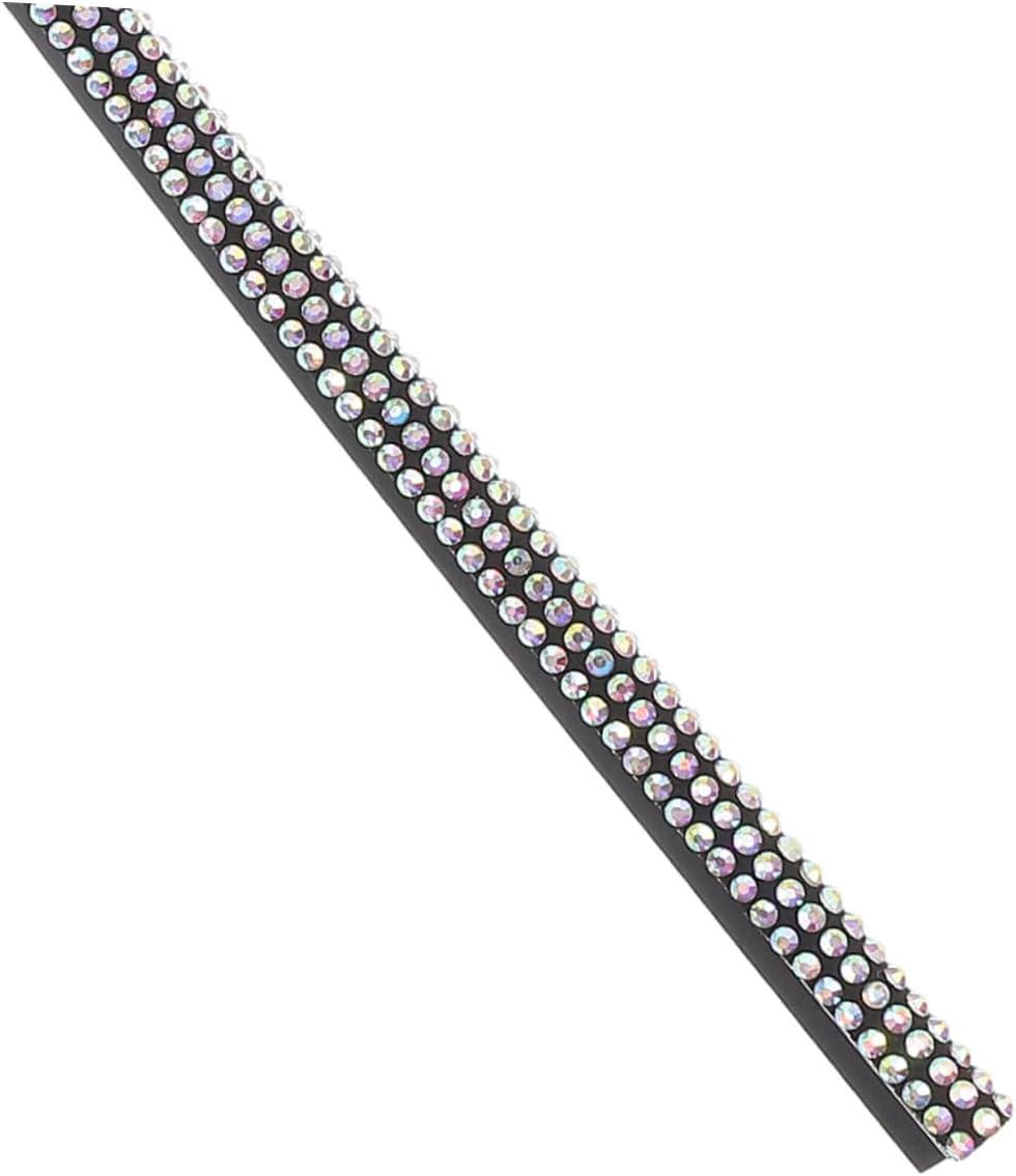 OUNONA 4pcs Rhinestone Air Vent Trim Strips for Car Interior Easy Tool Installation Decorative Strips for Enhanced Aesthetics Any Vehicle Glitter Car Accessories