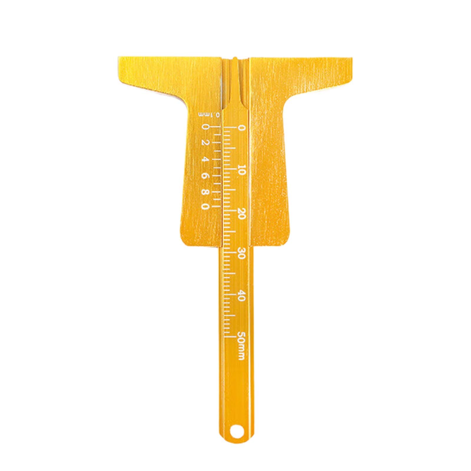 YHAILI Stainless Tire Treads Depth Gauge for Accurate Grooves Measurement with Clear Scale Ensuring Readings Portable