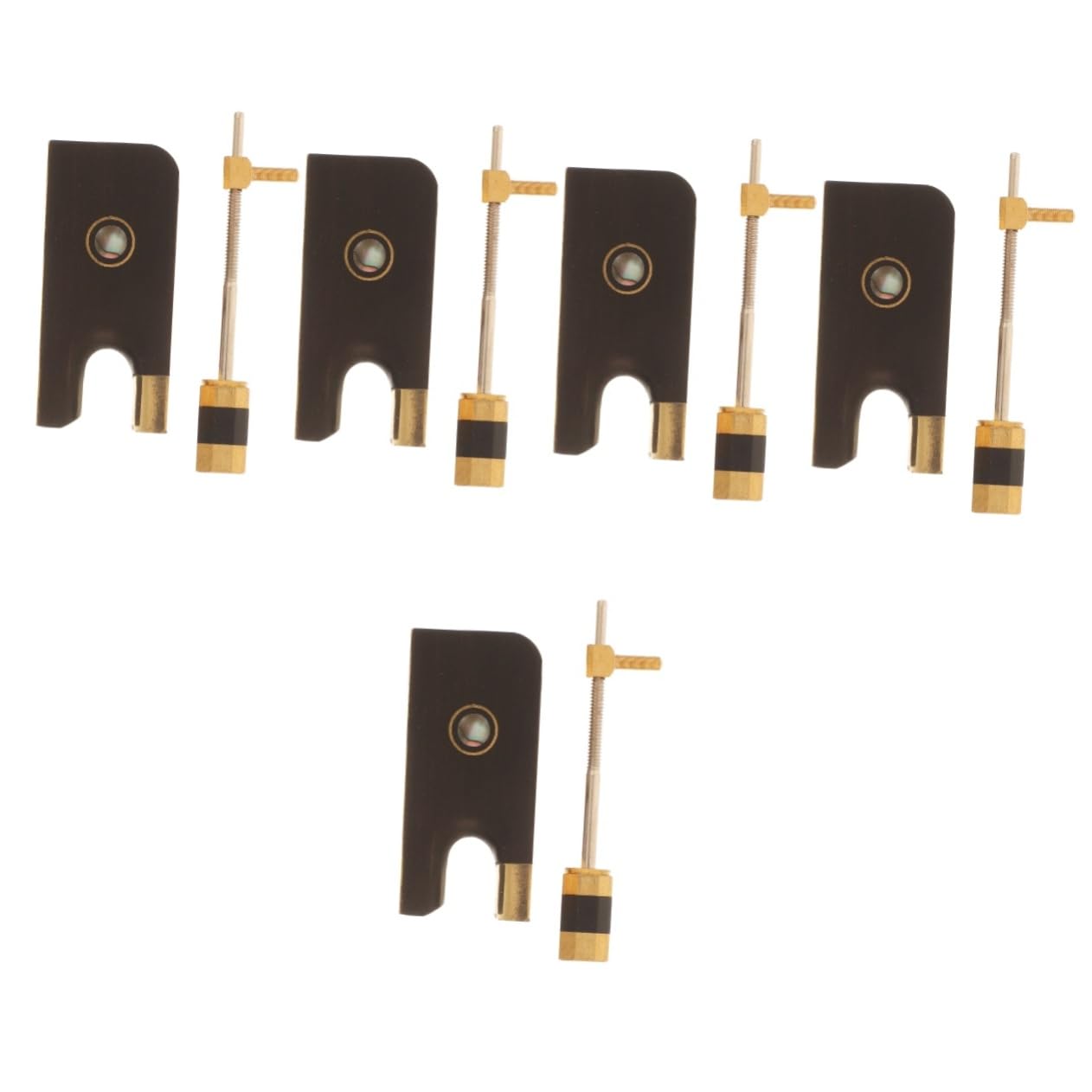 ifundom 5sets Accessori Per Violino Con Rana Di Ebano e Viti Sostituzione Professionale Per Archetto Di Violino Pratico e Resistente Per Uso Classe Musicale e Casa