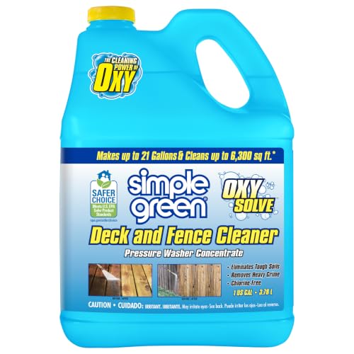 Simple Green Oxy Solve Deck and Fence Pressure Washer Cleane...