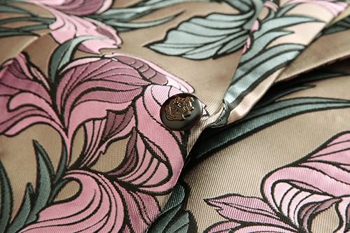 Mens Floral Blazer Slim Fit Sport Coats & Blazers - One Button Paisley Tuxedo Suit Jacket for Wedding, Prom and Party4