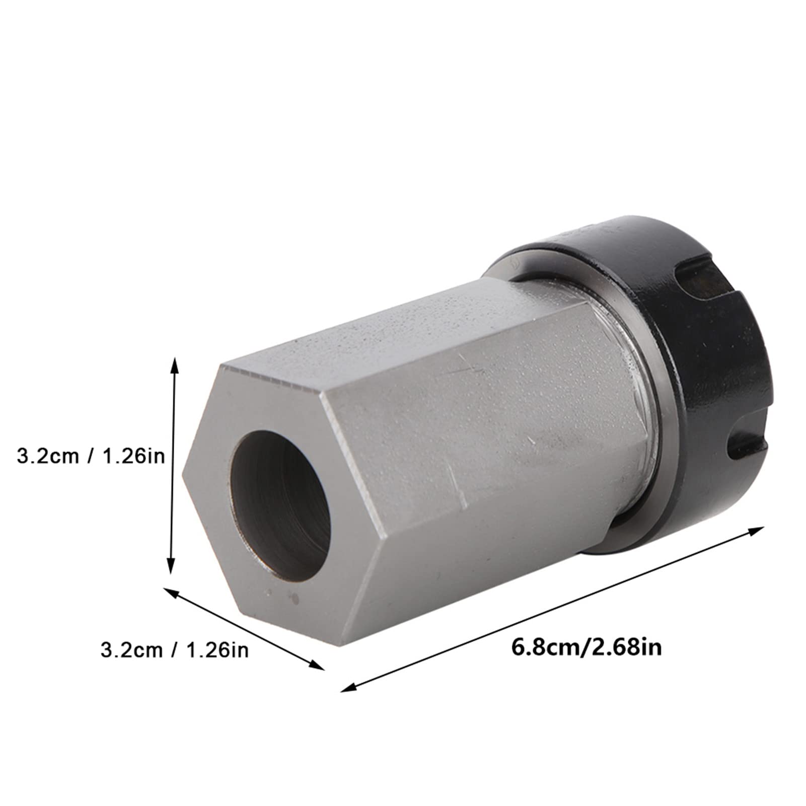 Mandrino Portautensili ER25 42x21 mm Acciaio Duro per CNC Tornio Colletto Esadecimale Fresatura