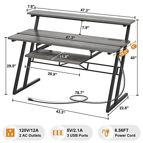 Professional Home Studio Desk Workstation