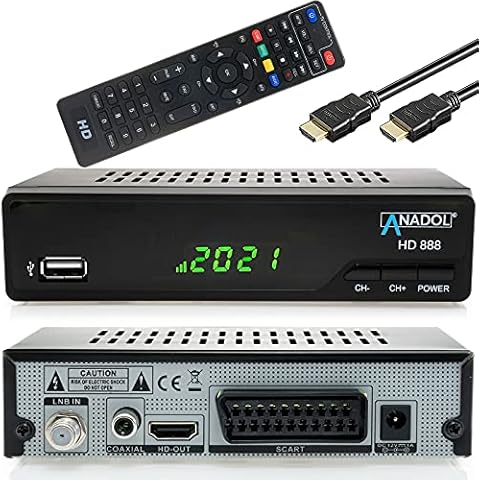 Anadol HD 888 Sat Receiver mit PVR Aufnahmefunktion & AAC LC Cover