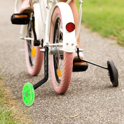 Ruedas de Entrenamiento Alipis, 1 Par, Resistentes al Desgaste, para Bicicletas de Niños, Accesorio para Bicicleta, Color Verde miniatura 3