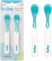 KIT COLHERES TERMOSSENSIVEL AZUL - 2 UNIDADES BUBA