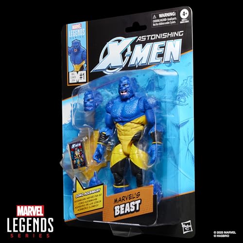 Marvel Legends Series Marvel's Beast, Astonishing X-Men Comics-Inspired Collectible 6-Inch Scale Action Figure with Character-Sized Comic Accessory - image 9