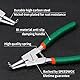 SPEEDWOX Externe Sprengringzange, 12,7 cm, Spitzendurchmesser 0,06 Zoll, Präzisions-Sicherungsring mit gebogenen Backen für Ringentferner