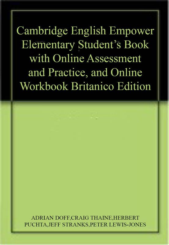 Cambridge English Empower Elementary Student's Book with Online Assessment and Practice, and Online Workbook Britanico Edition