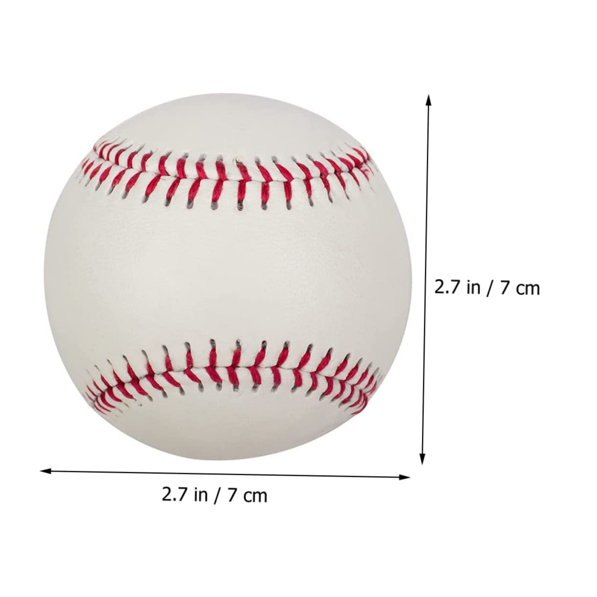 Sosoport 5 Pezzi di Baseball Luminoso Palla Luminosa per Allenamento Accessori da Baseball Bambini Set da Gioco All'Aperto Illuminare Palloni Sportivi Allenamento Notturno Baseball Bianco