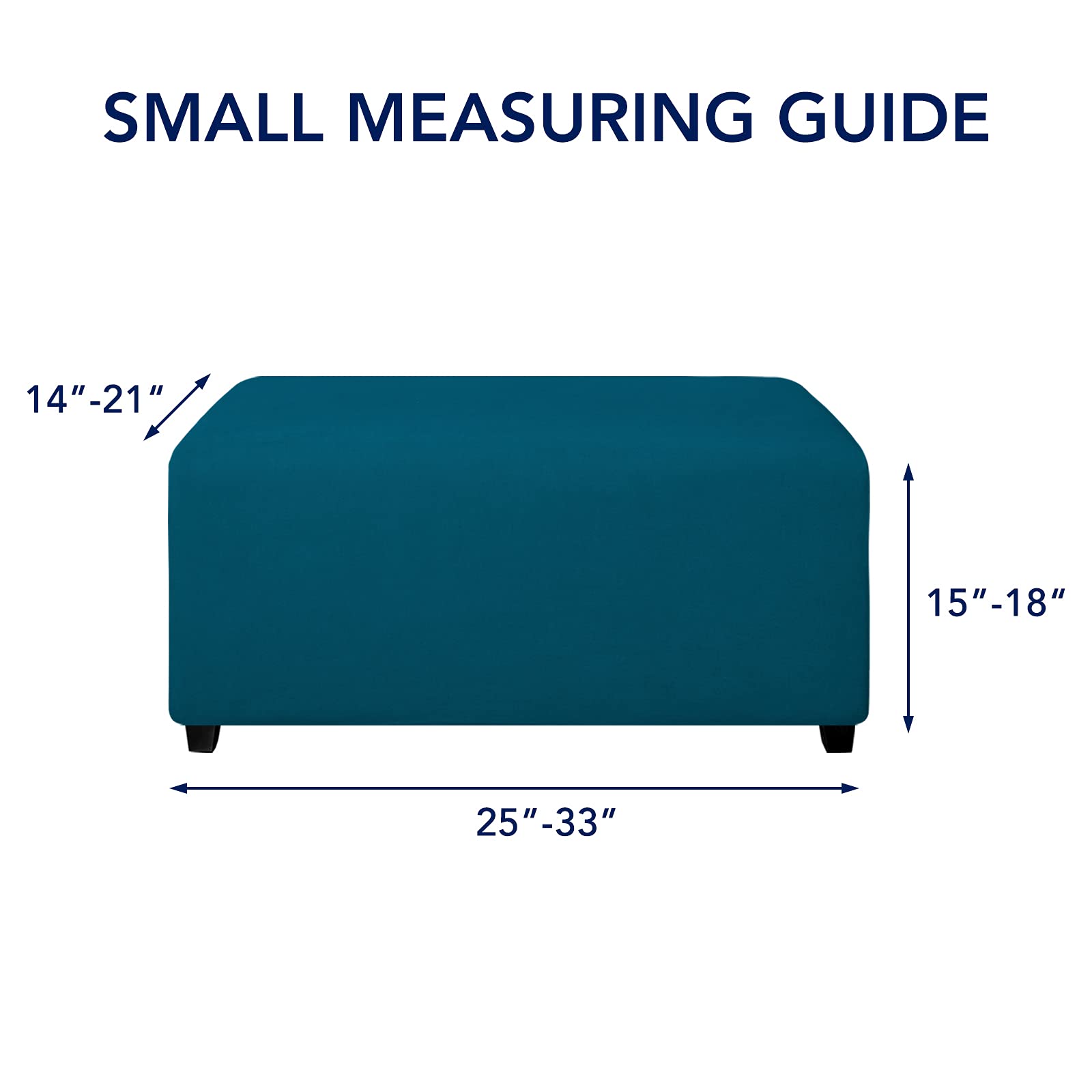 ILiemao Super Stretch Soft Fit Ottoman Cover Slipcover Square/Rectangular for Foot Stool 20x27in/50x68cm 18x22in/45x55cm Furniture for Living Room... ILiemao Super Stretch Soft Fit Ottoman Cover Slipcover Square/Rectangular for Foot Stool 20x27in/50x68cm 18x22in/45x55cm Furniture for Living Room...