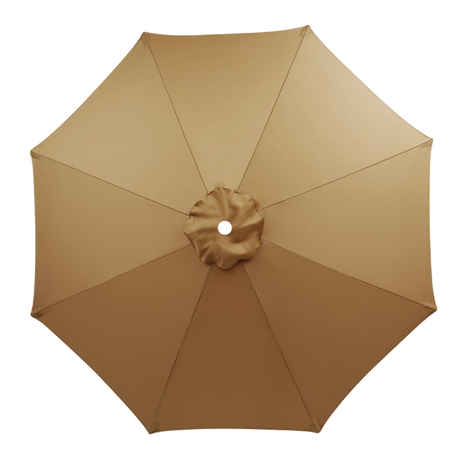 3.5m/3.0m/2.8m/2.7m/2.5m/2.3m/2m Umbrella Replacement Parasol Canopy, 6/8 Ribs Sun Umbrella Replacement Cloth For Patio/Beach/Backyard Parasol Fabric Canopy Cover (Khaki,8ribs-350cm) โ image 1