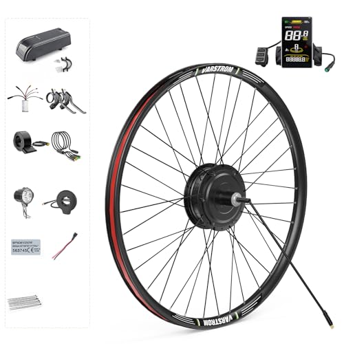 BAFANG 48V 500W 20 Zoll Hinterradnabenmotor Kit G020 E-Bike Umrüstkit mit SWM58 Digitaldisplay & PAS Smart Controller Elektrisches Fahrrad Radmotor Kit für Mountainbikes