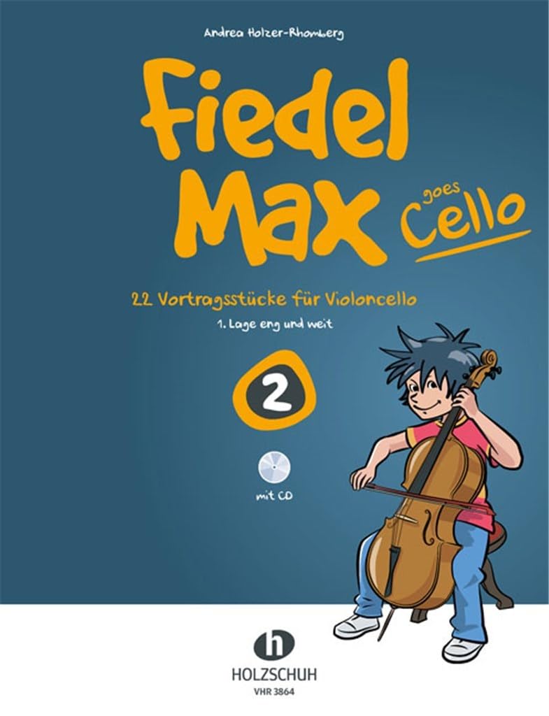 Fiedel Max goes Cello 2 recueil de musique avec CD pour cours de violoncelle niveau 2