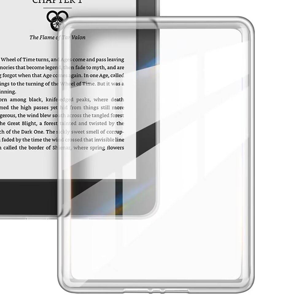 Custodia Trasparente Ultrasottile Per Kindle 11° E 12° Generazione (6", Modelli 2024/2022), In TPU Morbido E Retro In Acrilico Rigido, Antigraffio E Anti-ingiallimento