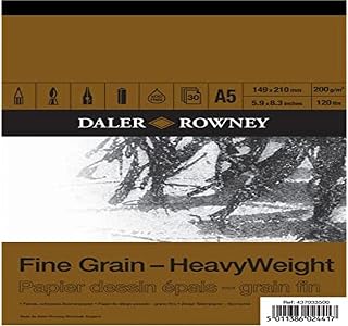 Daler Rowney Fine Grain Heavyweight Pad A5 200G 30SH