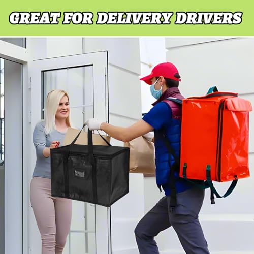 Bolsas de comestibles reutilizables e isotérmicas de 40L para comida caliente y fría 5