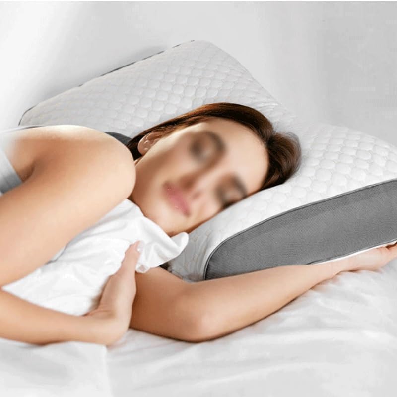 Knitted Cotton Neck Care Home Hotel High Resilience Pillow