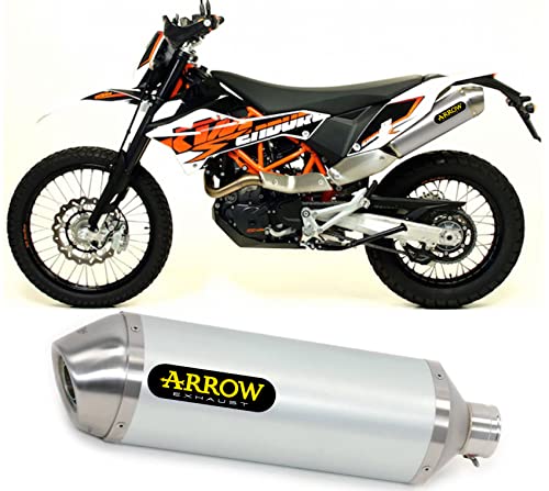 Silencieux Race-Tech titanium Arrow 72618PO avec embout acier pour KTM 690