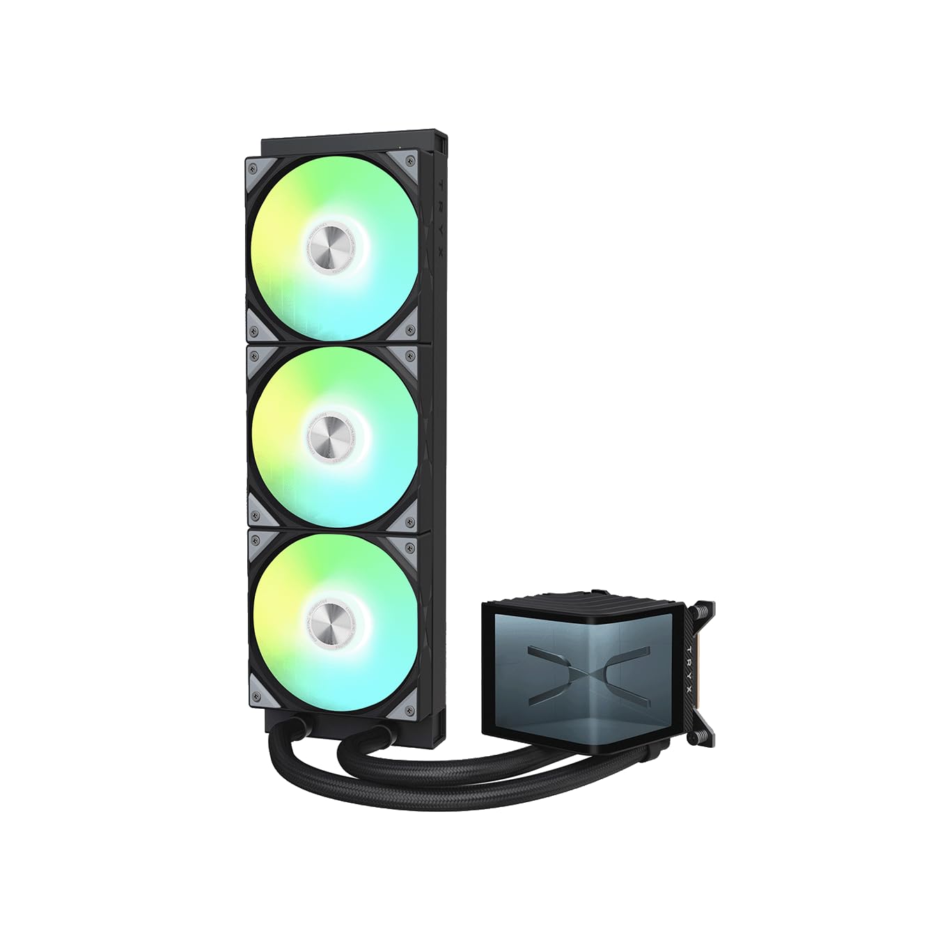 販売初売 360水冷クーラー3連CPUクーラー3 x 120mmPWMファンS-FDB