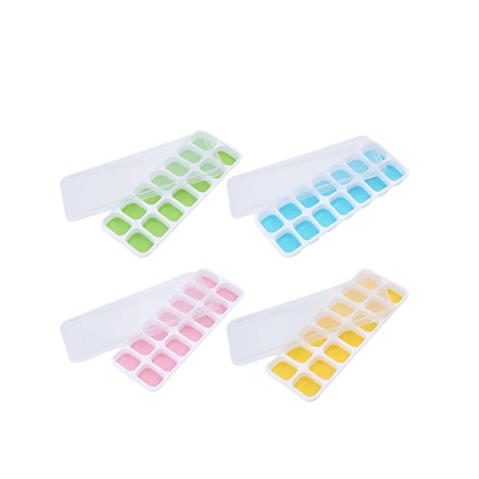 14 Gitter Eiswürfelform Silikonform Wiederverwendbarer Maker(4 Pcs)