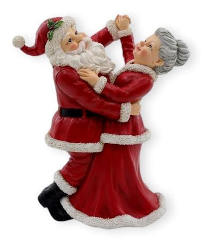 Dancing Santa & Mrs. Claus Holiday Figurine