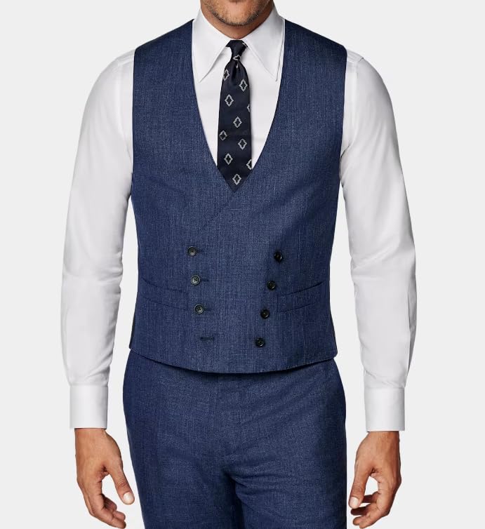 ORBITRAY Mens Suit 3 Piece Slim Fit Suit for Men Formal Business Suit Wedding Groom Prom Tuxedo Dinner Party OB013