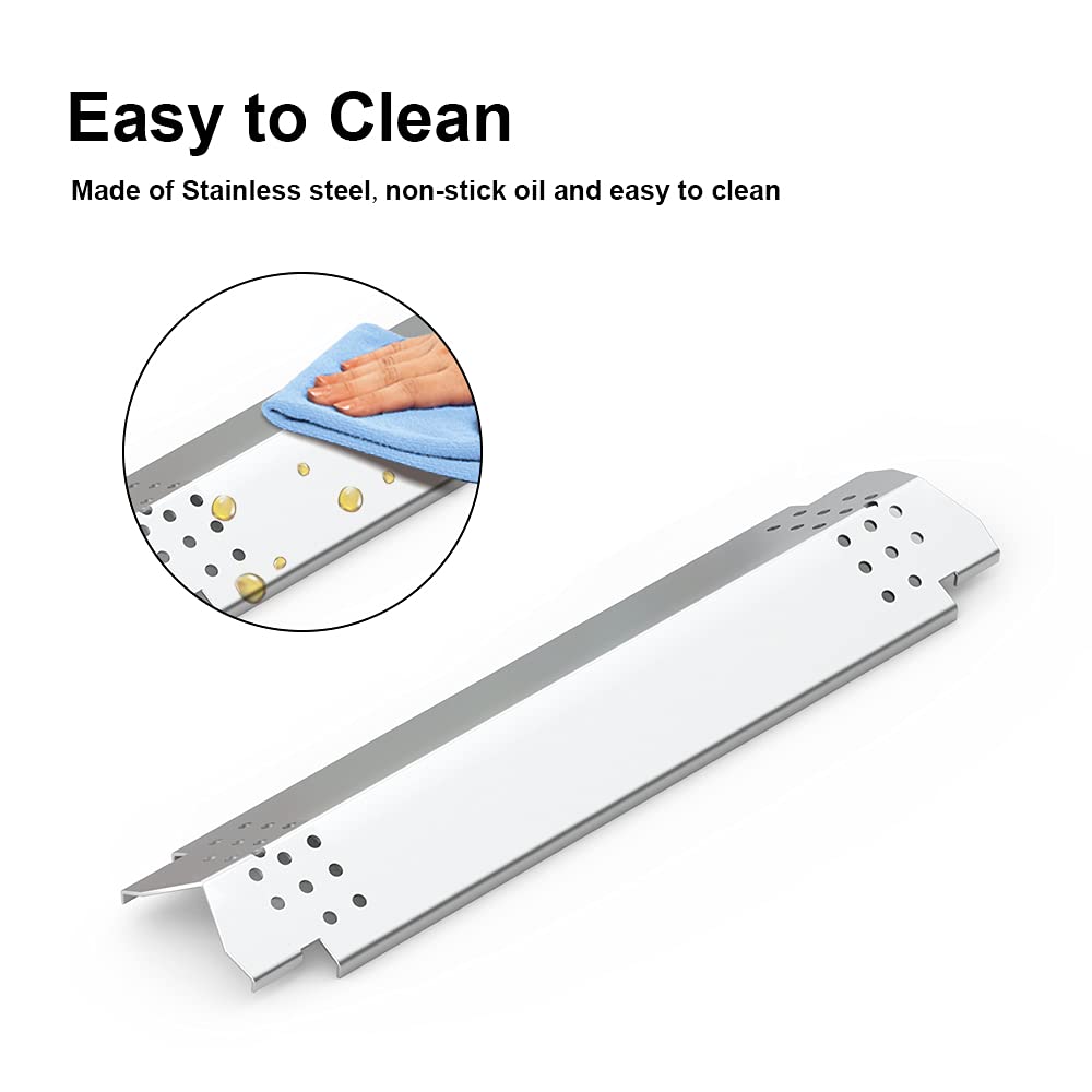 Replace parts Płyty grzewcze do grilla ze stali nierdzewnej, części zamienne do Home Depot Nexgrill 720-0830H, 5 palników 720-0888, 720-088N, 6 palników 720-0896B, 720-0898 (4-pak ze stali nierdzewnej)