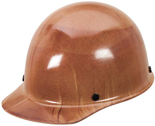 MSA 82018 Skullgard Cap Style Safety Hard Hat with Staz-on Pinlock Suspension|Non-slotted Cap, Made of Phenolic Resin, Radiant Heat Loads up to 350F - Large Size in Natural Tan, 4.03279E+12