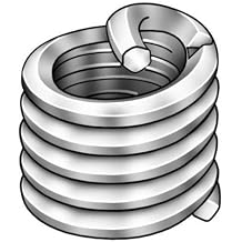 Helical Insert, SS, 3/8-24, 0.375 in L, Pk10
