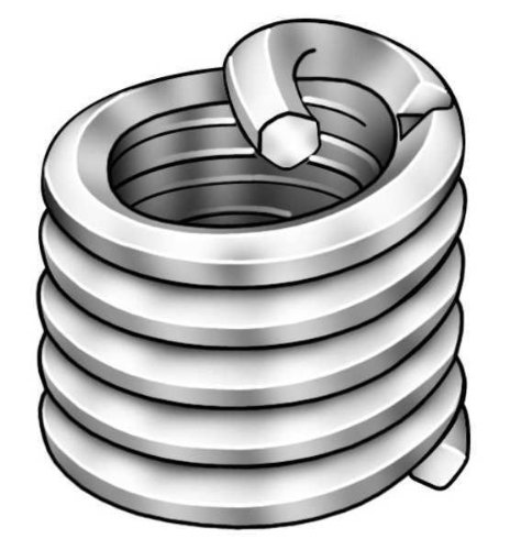 Helical Insert, SS, M6 x 1.00, 12mm L, PK10