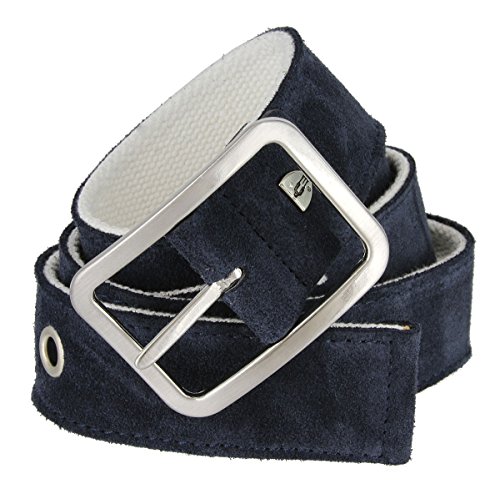 C075/40 Suede With Canvas Backing Center Buckle Belt Made In Italy3