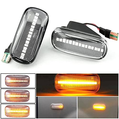 Clignotant dynamique LED blanc pack de 4 feux de signalisation