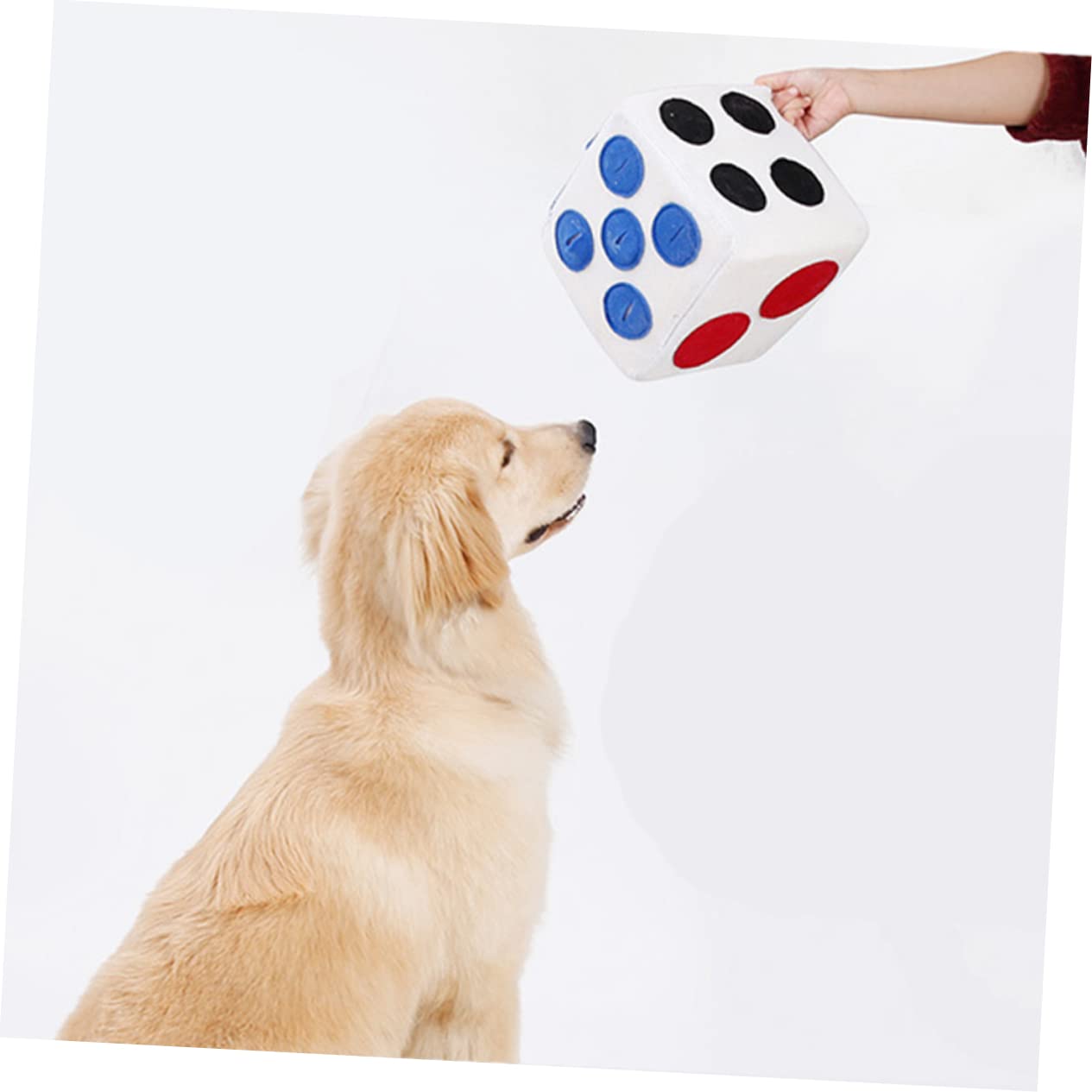 Hundetrainingswürfel Plüschspielzeug Für Hunde Mit Elastischen Materialien Weiß Schnüffelspielzeug Trainingshilfe Für Haustiere