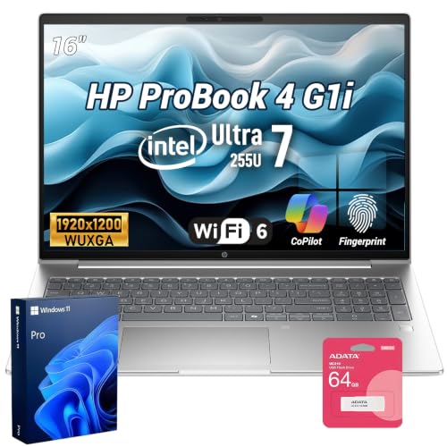 HP ProBook 4 16" Intel Core Ultra 7 255U Business Laptop, 16GB DDR5 512GB - image 1