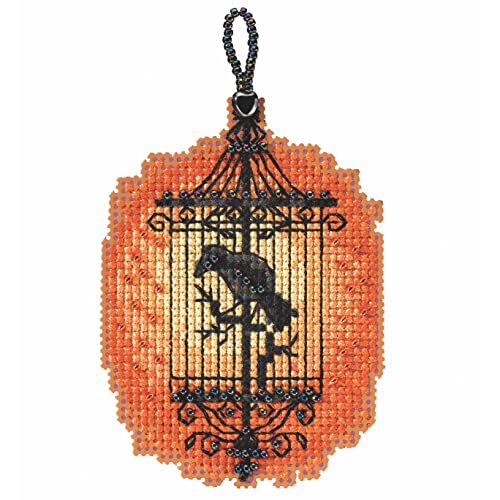 Kit broderie point de croix Mill Hill MH182225 cage effrayante pour déco Halloween