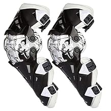 Scoyco Racing Knee Guards, Motorcycle Knee Pad,Hard Collision Avoidance Crashproof Rotatable Bionic Designed for Moto/ATV/BMX