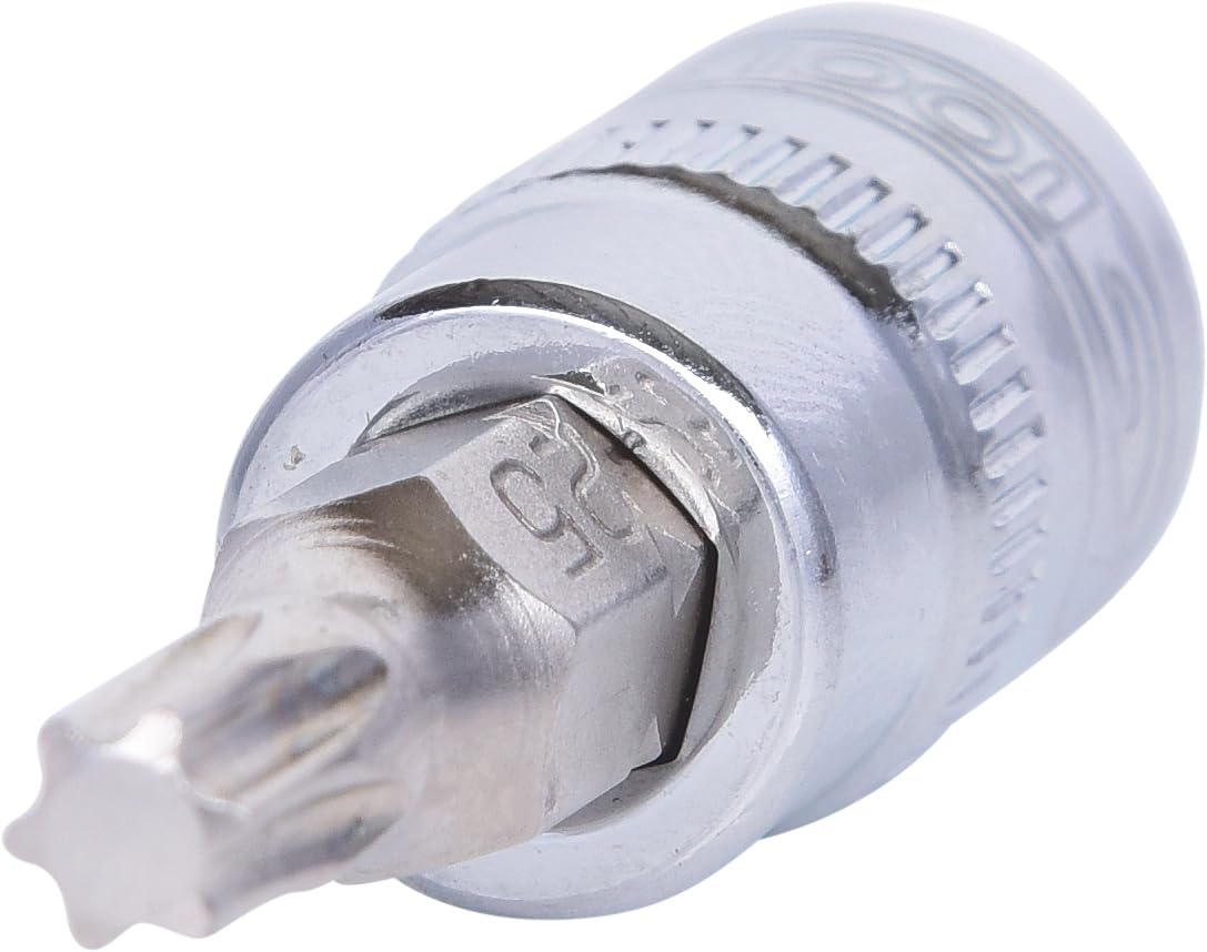 KS-Tools 918.1482-E 1/4" Chrome+ Bit-Stecknuss T