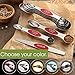 Spring Chef Red Stainless Steel Magnetic Measuring Spoons Set of 8 with Leveler, Dual Sided Nesting Teaspoon & Tablespoon Measuring Spoons, Kitchen Gadgets for Baking & Cooking, Fits in Spice Jars