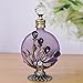 NOIAFZY 1PC Vintage-Inspired Gemstone-Encrusted Glass Perfume Bottle - Essential Oil Dispenser for Home & Travel