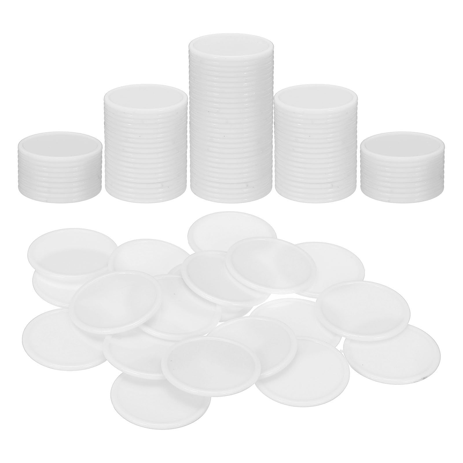 Muiltvoe Plastic Poker Chips, Learning Counters Counting Counters Disks Markers Opaque Game Tokens for Game Play Math Counting
