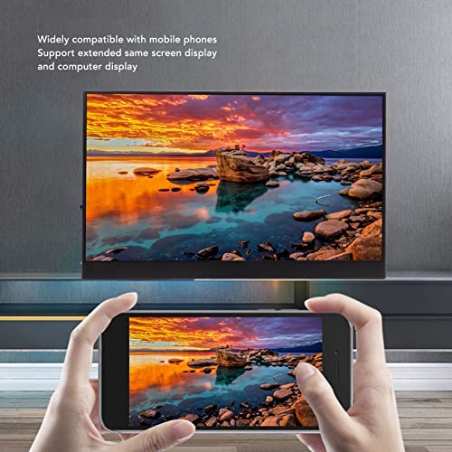 Image of Sanpyl Portable Monitor, 17.3Inch 2560x1440 2K FHD Laptop Monitor Type C HDMI Computer Display Gaming Monitor with 2 Way Speaker for, Switch, etc